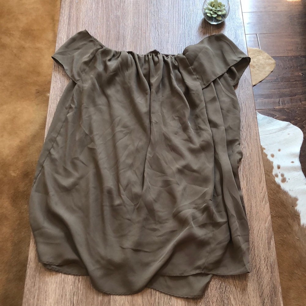 Off the shoulder mini dress